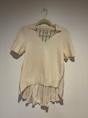 Knitted&Knotted Anthro Sweater Tee